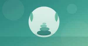 Balanced stacked stones symbolising calm and workplace stress management